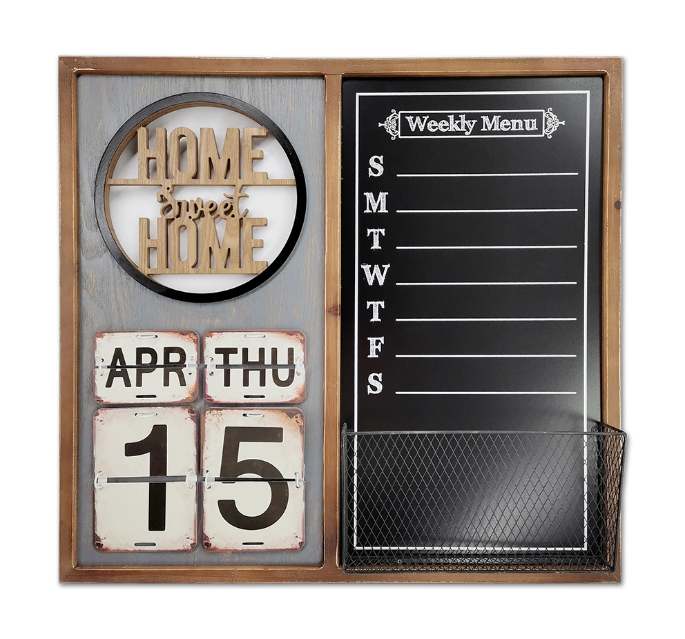 Calendar Chalkboard with Note