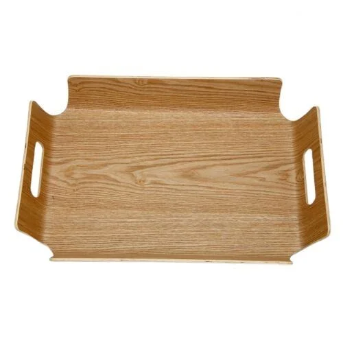 Antique Design with Premium Quality Wooden Handcrafted Serving Finished Trays for Home and Kitchenware Use