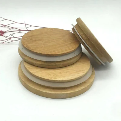 Bamboo-Wood Lid Sealed Lid Round Lid Candle Cup Lid