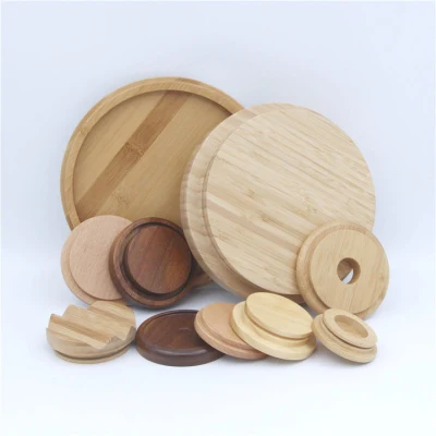 20mm Organic Beech Baby Wood Lid by Certificated Wood Material Laser Bracelet Gift DIY Necklace Custom Print Toy Logo